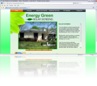 www.Energygreensolarscreens.com -- Custom Web Design, JavaScript Image Gallery, Custom JavaScript Estimation Form